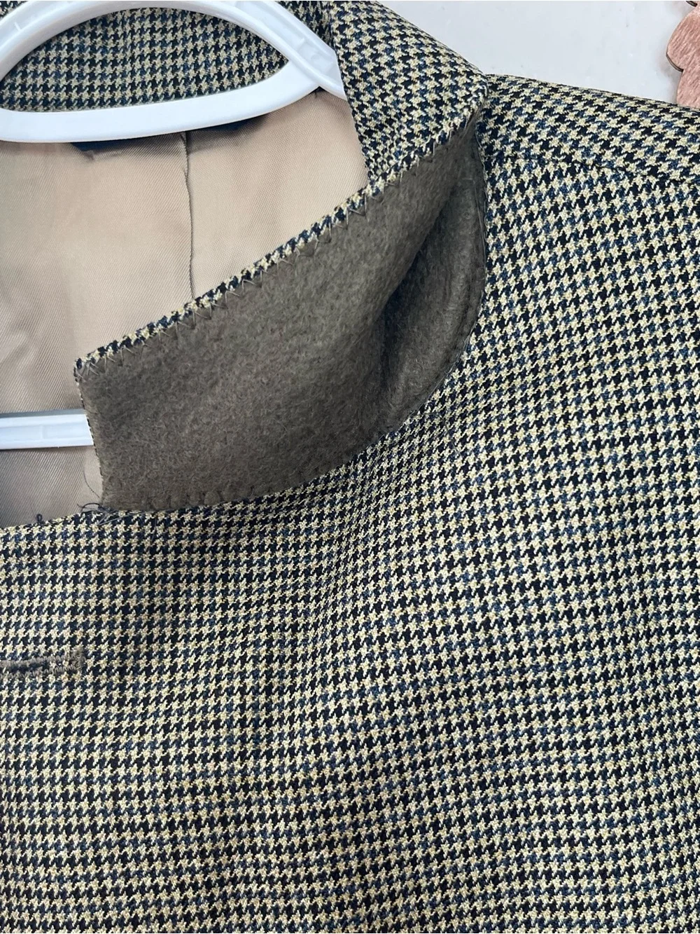 Brooks Brothers Tan/Black Houndstooth Men’s 42R Sport Coat